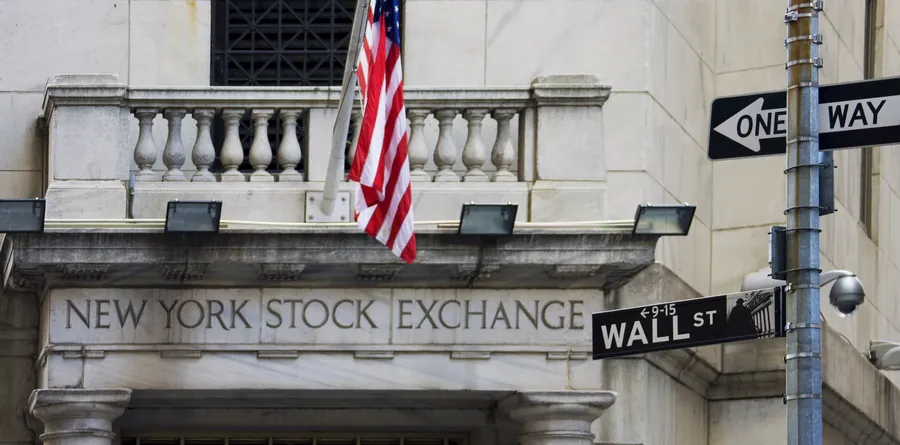 Stock Exchange inscription, Wall Street sign